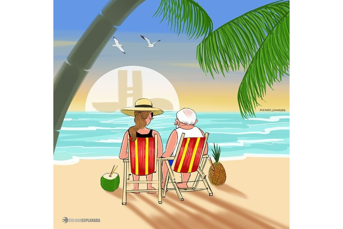 Antes da reforma ministerial, Lula e Janja escolhem praia para relaxar